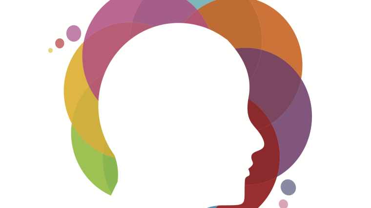 Mental Health Talk main image of head surrounded by colours
